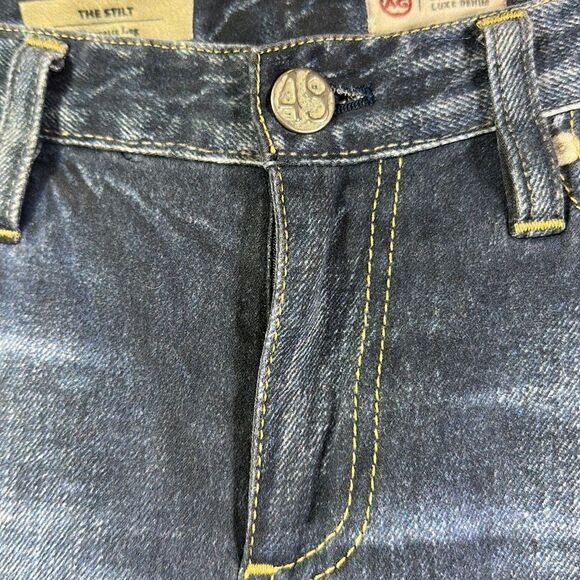AG ADRIANO GOLDSCHMIED Women Digital Luxe Stilt Cigarette Leg Jeans Blue Size 26 - Picture 9 of 14